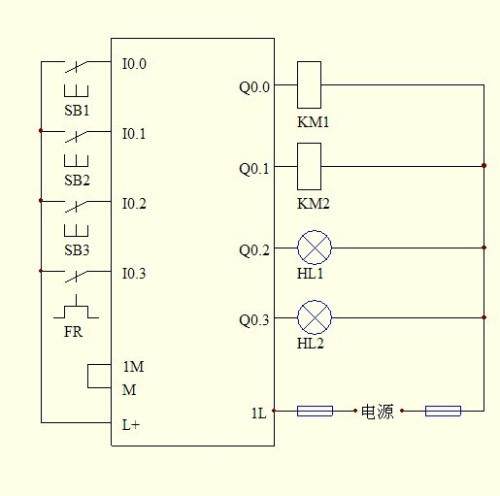 plc与电机接线图